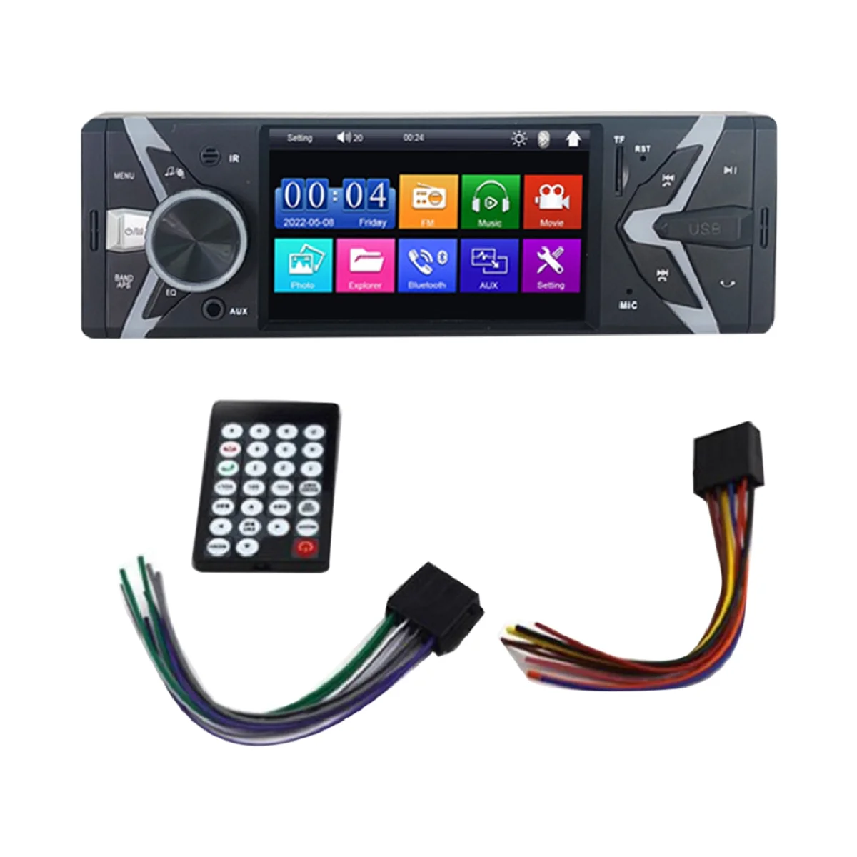 

Car 4.1 Inch Navigation Central Control Bluetooth Single Ingot, Universal Car Mp5 Navigation HD Digital Touch