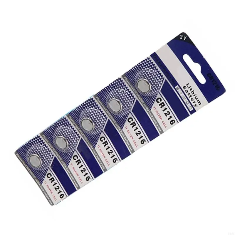 918C CR1216 Button Cell Batteries Coin Cells Batteries Power Supply (Pack of 5)