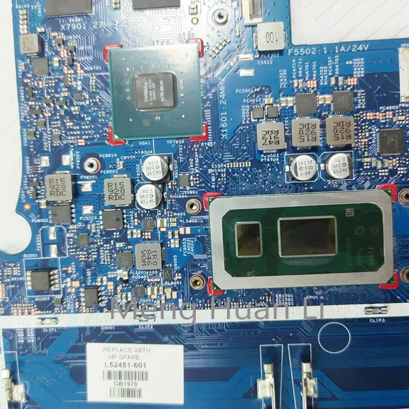 Motherboard 17-CE 18739-1 17T-CE Motherboard L52450-601 L52451-601 Test. 0011 untuk Envy 17-CE 17T-CE i7-8565U tes MX250 100%