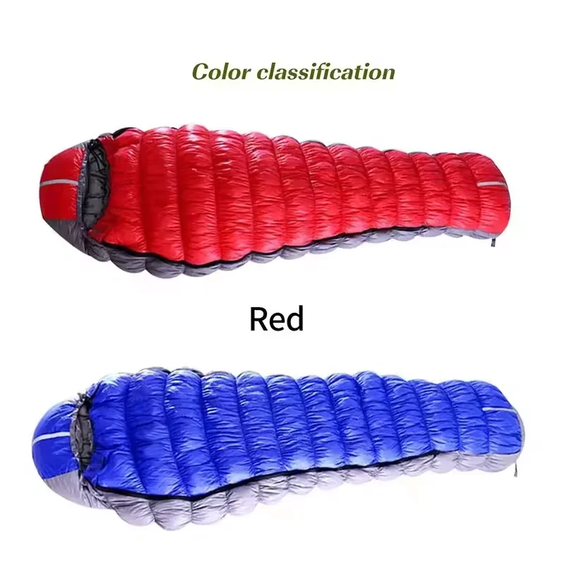 2024 Best Selling Fill Goose Down Cold Weather Winter Outdoor Waterproof Camping Sleeping Bag