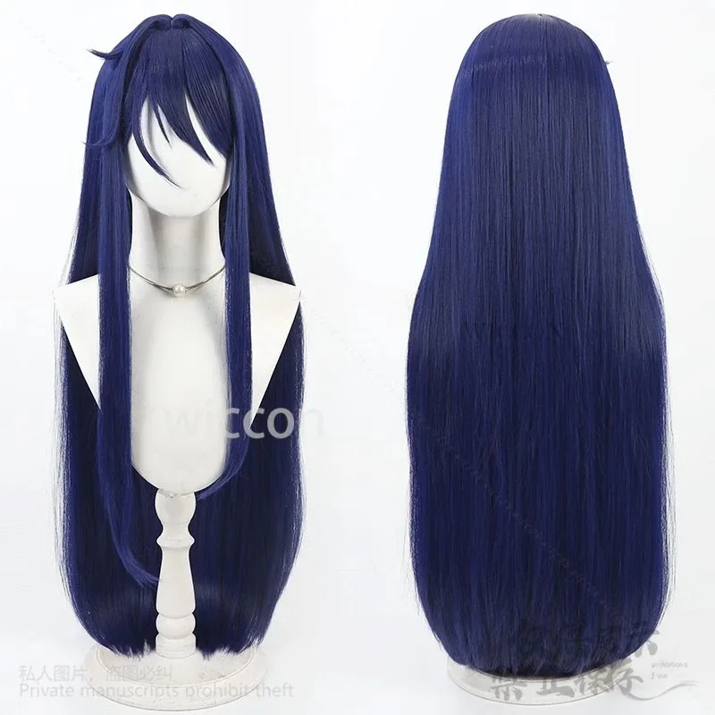 Anime Game MiSide Cosplay Crazy Mita 3 Styles Wigs Dark Purple Hair Resistant Halloween Christmas Cos Girls Party Customized