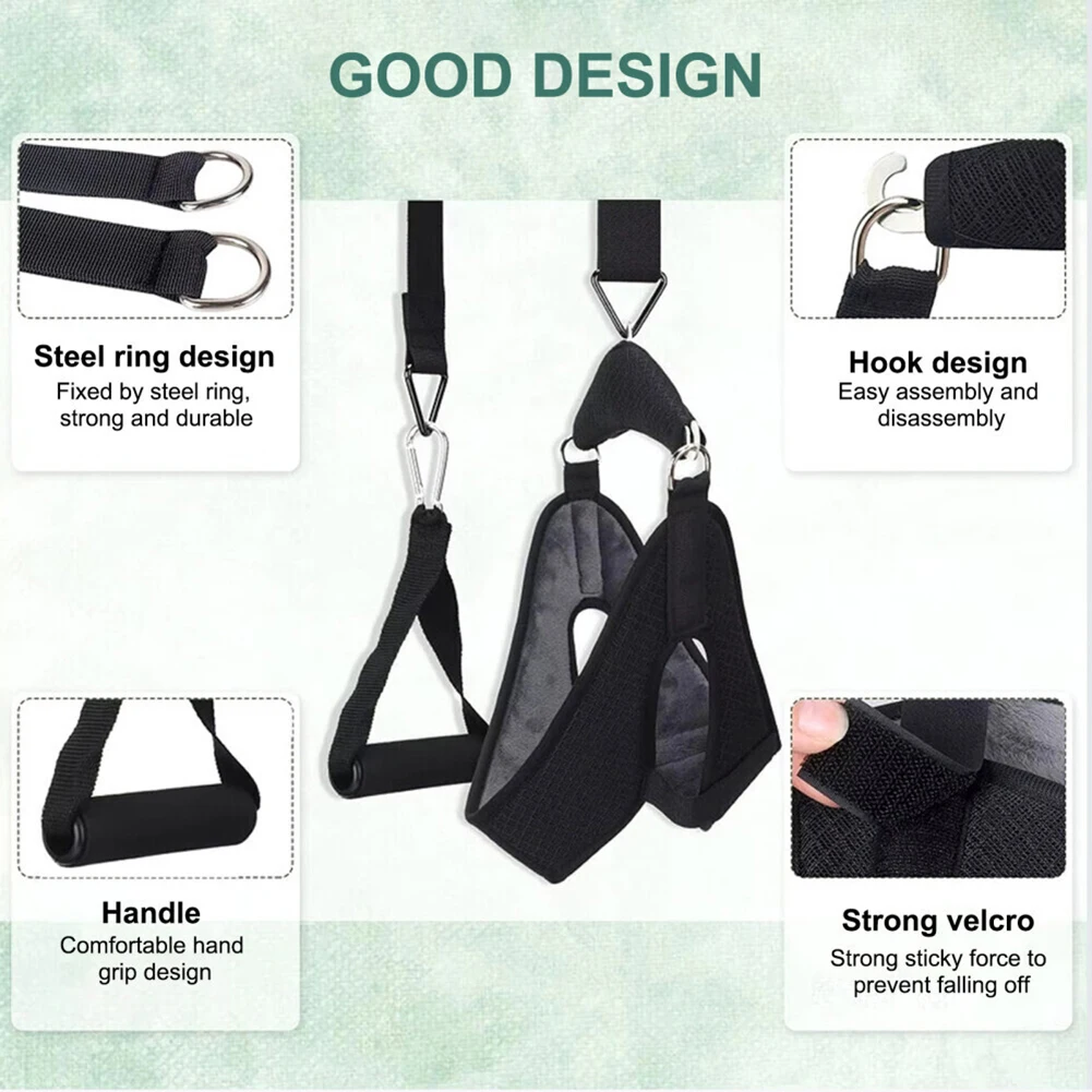 أدوات العلاج بتقويم العمود الفقري الرقبة تسخير الرقبة نقالة معلقة جهاز سحب عنق الرحم الرقبة تمتد حزام عظم العظام لتخفيف الآلام #3