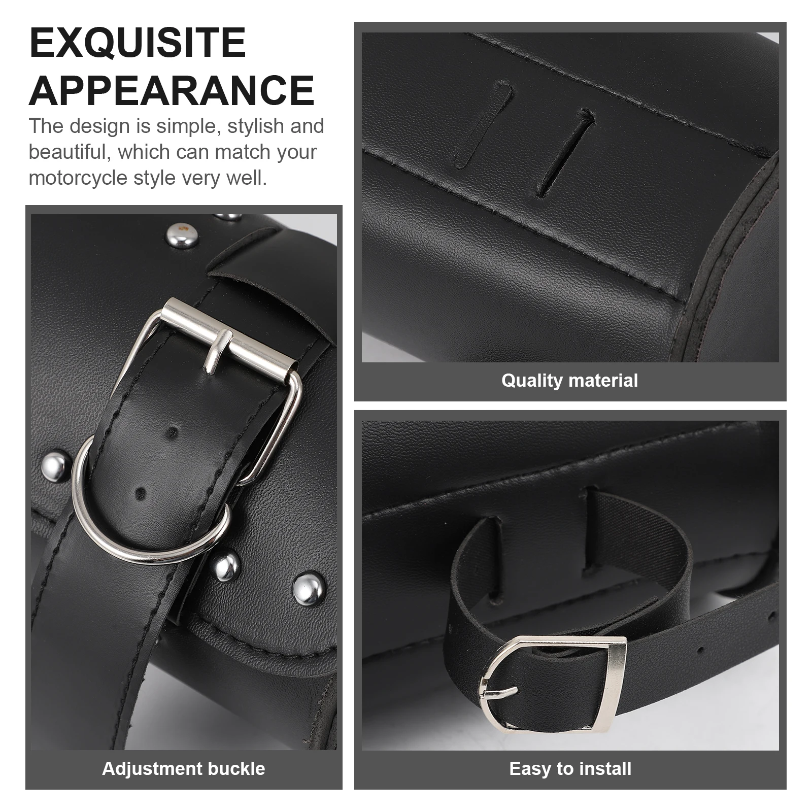 

Motorcycle Tool Large Capacity Durable Waterproof Side Pouch Motorcycle Side Pouch Bike Tail Bag Storage Accessories Decor