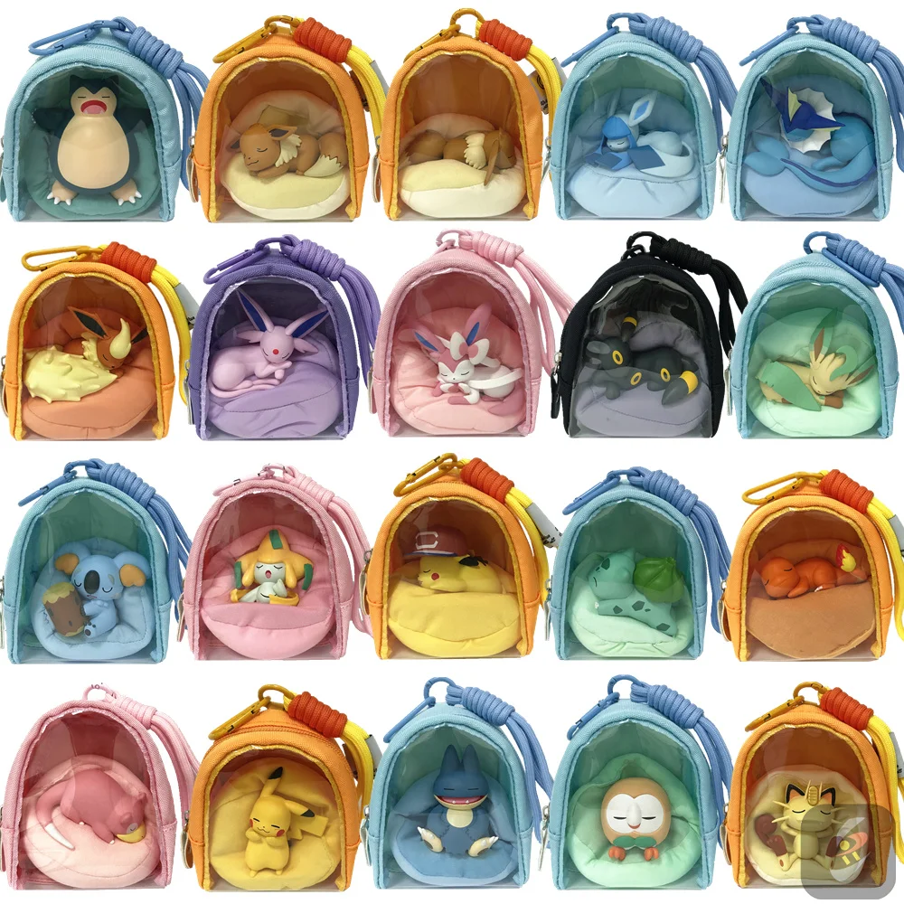 Pokemon Diy Sofa Schlafen Position Rucksack Hängen Ornament Fee Eevee Snorlax Jirachi Trendy Spielzeug Dekoration Sammeln Geschenk