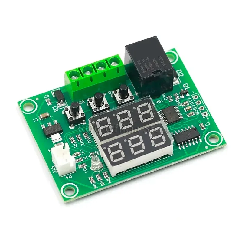 XH-W1219 W1219 DC12V Dual LED Digital Display Thermostat Temperature Controller Regulator Switch Control Relay NTC Sensor Module view 3