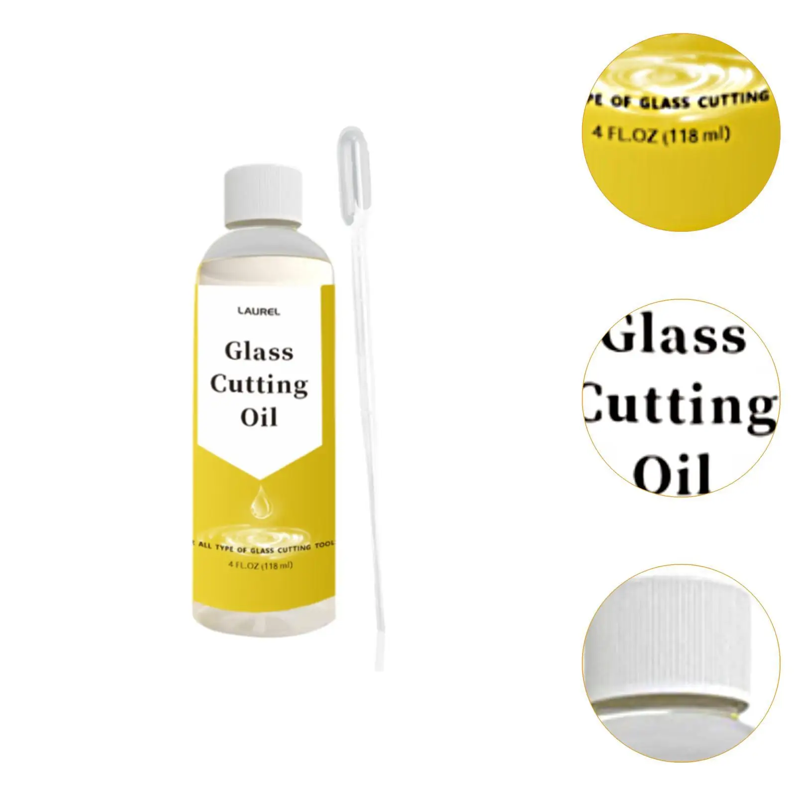 Glass Cutting Oil 118ml Glass Cutter Tool for Mirrors Mosaic Art Fusing Work