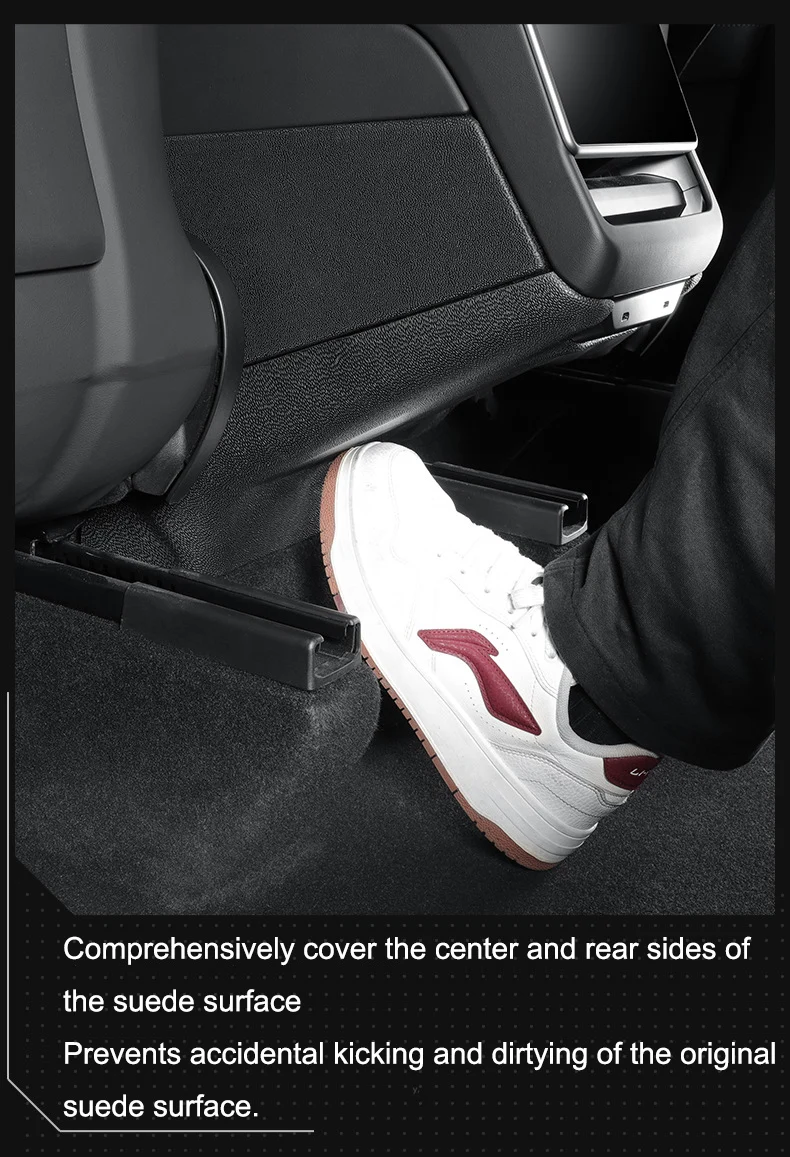 For Tesla Model Y Juniper Center Console Side Anti Kick Mats Model Y 2025 Full Cover Pad Rear Seat Kick Protection Mat TPE Cover