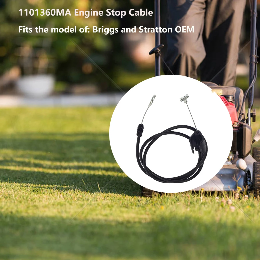 1101093MA 1101360MA & 672840 استبدال كابل إيقاف المحرك جزازات موراي 20 بوصة 2000-2003 وللبريجز وستراتون OEM