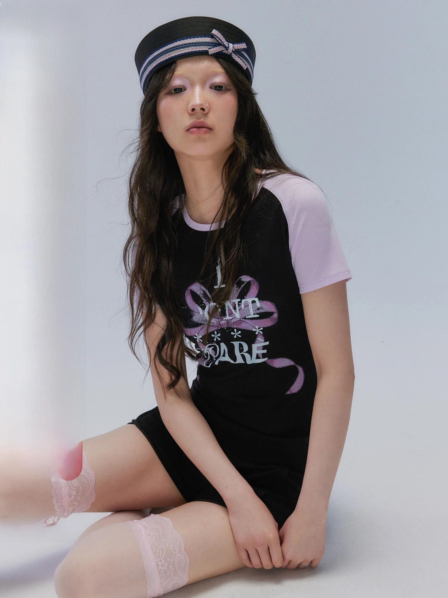 

Wealthiest Dday Summer Color Blo Printed Cotton oulder T-irt ort Sve Women's Casual Loose Fit round Ne Top