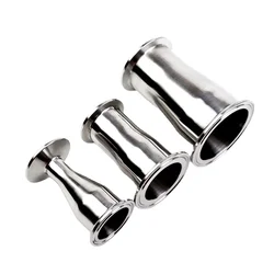Reductor SS304 de férula sanitaria de acero inoxidable, abrazadera triple de ajuste de tubería de 102-50,5mm, O/D, 19/25/32/38/45/51/63/76/89/119mm