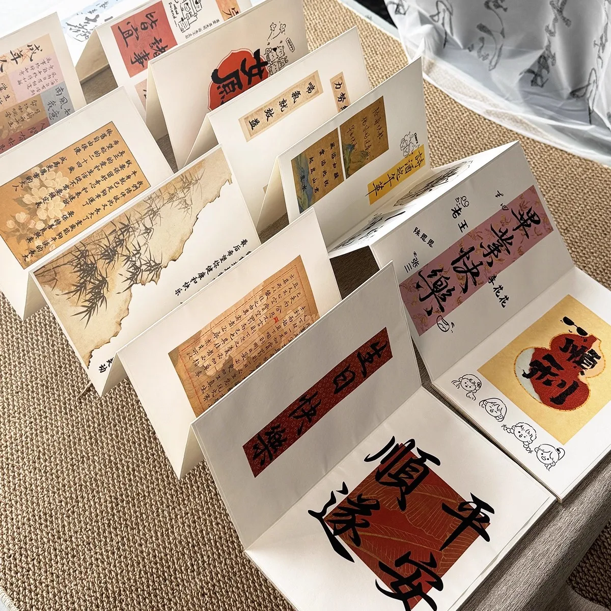 Unique Birthday Graduation Gift, DIY Chinese Calligraphy Sticker Set for Creative Friends