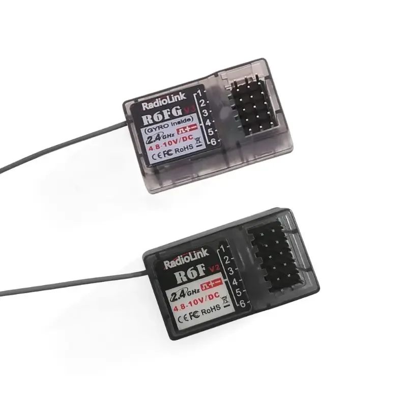Radiolink R6FG R6F 2.4G Receiver FHSS 6 Channel RX Radio Control System R6FG Gyro Function for RC4GS