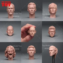 1/6 Scale Unpainted Lee Jung Jae Head Sculpt Carving Korea China American Star Model For 12'' Soldier Action Figure Body Dolls