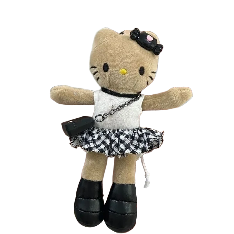 Kawaii Sanrio Hello Kitty Doll with Long Legs Hello Kitty Backpack Charm Heart-shaped Keychain Fashion Pendant