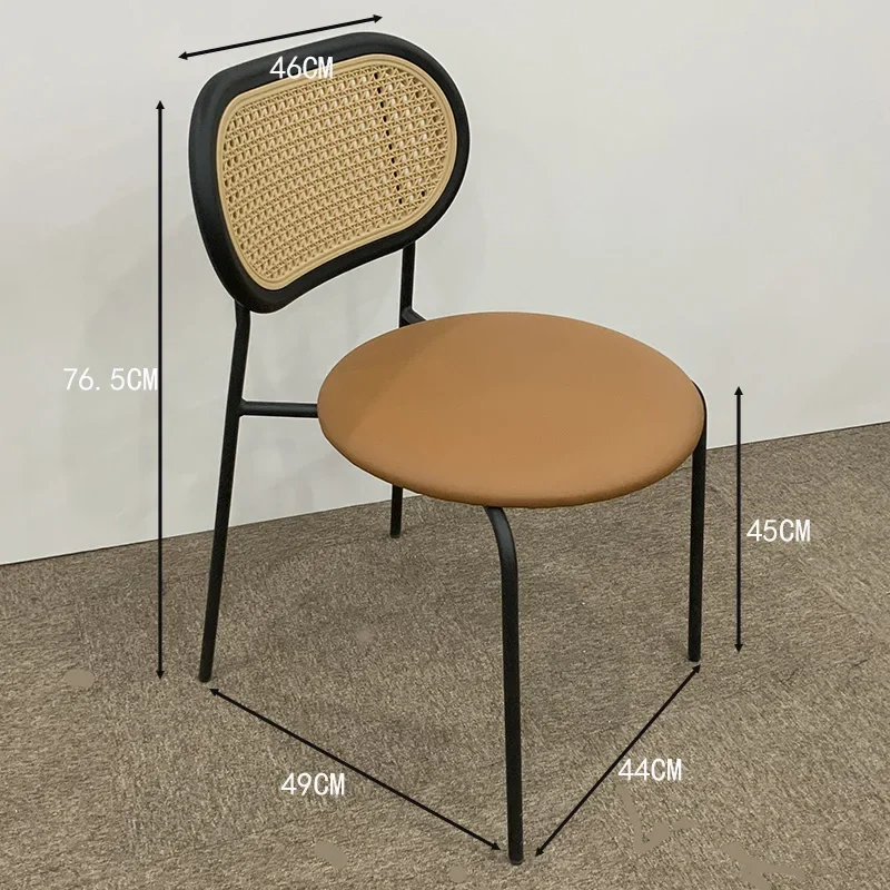 Modern Nordic Dining Chairs Desk Designer Plastic Mobile Luxury Living Room Chair Adults Silla Comedor Home Furniture image 3