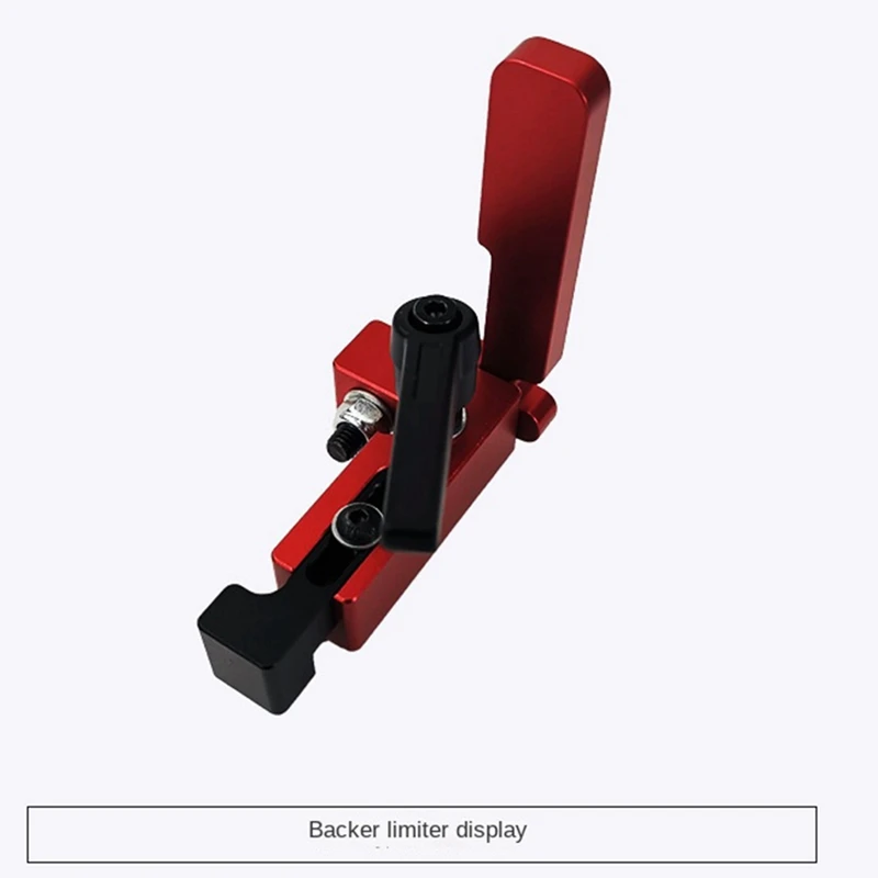 Limitador de mesa push posicionador de encosto tipo 75 para carpintaria