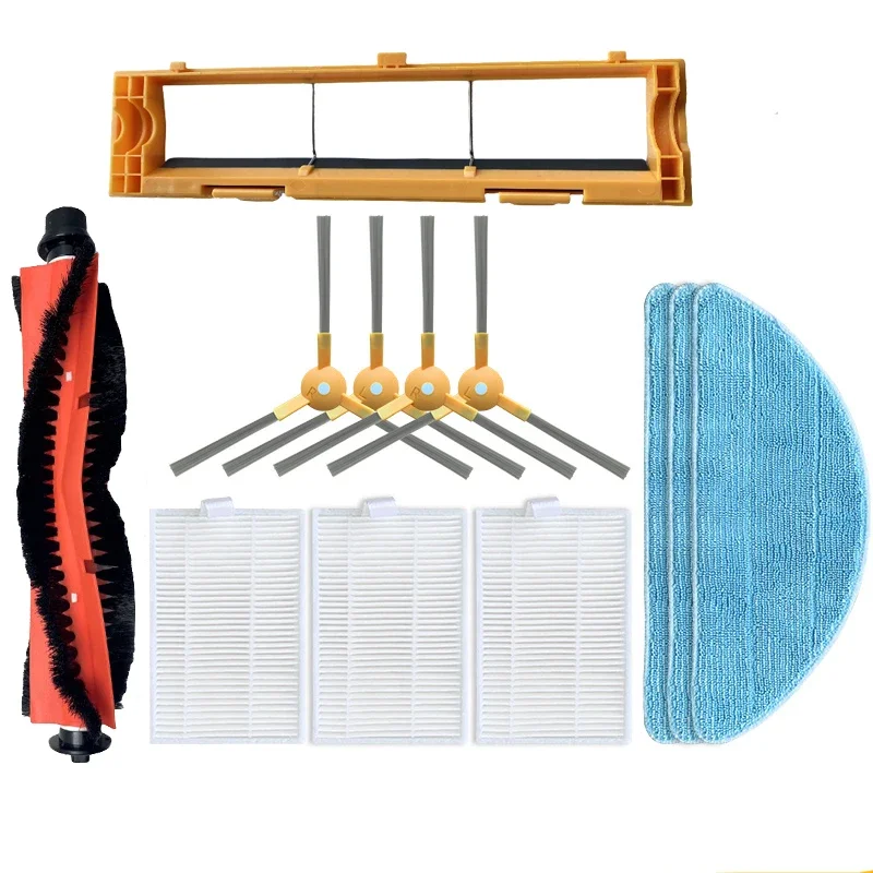 Side Brush HEPA Filter Mop Cloth for Redmond RV-R650s,REDMOND RV-R670S,zigma Spark 980,Kitfort КТ-577 Robot Vacuum Cleaner Parts