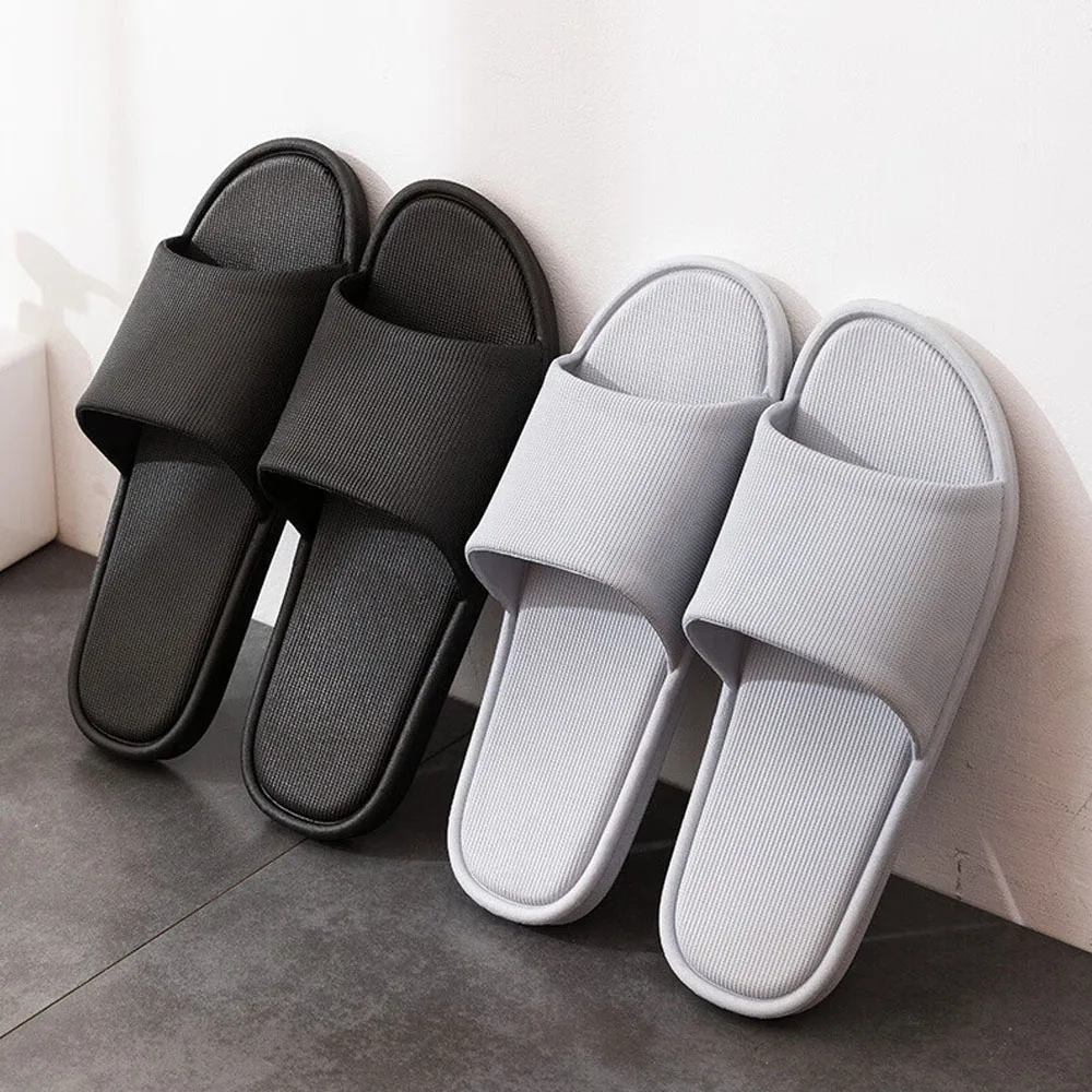 Dikke Plateau Badkamer Home Slippers Vrouwen Mannen Mode Zachte Zool Pvc Indoor Slides Sandalen Zomer Antislip Flip Schoenen 01