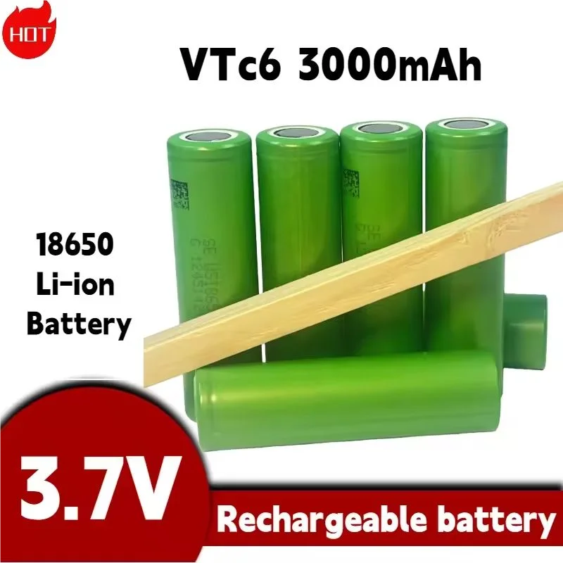 

2026 New Original 3.7V 3000mAh 18650 Battery for US18650 VTC6 30A Flashlight Tools Toys High Capacity Long-Lasting