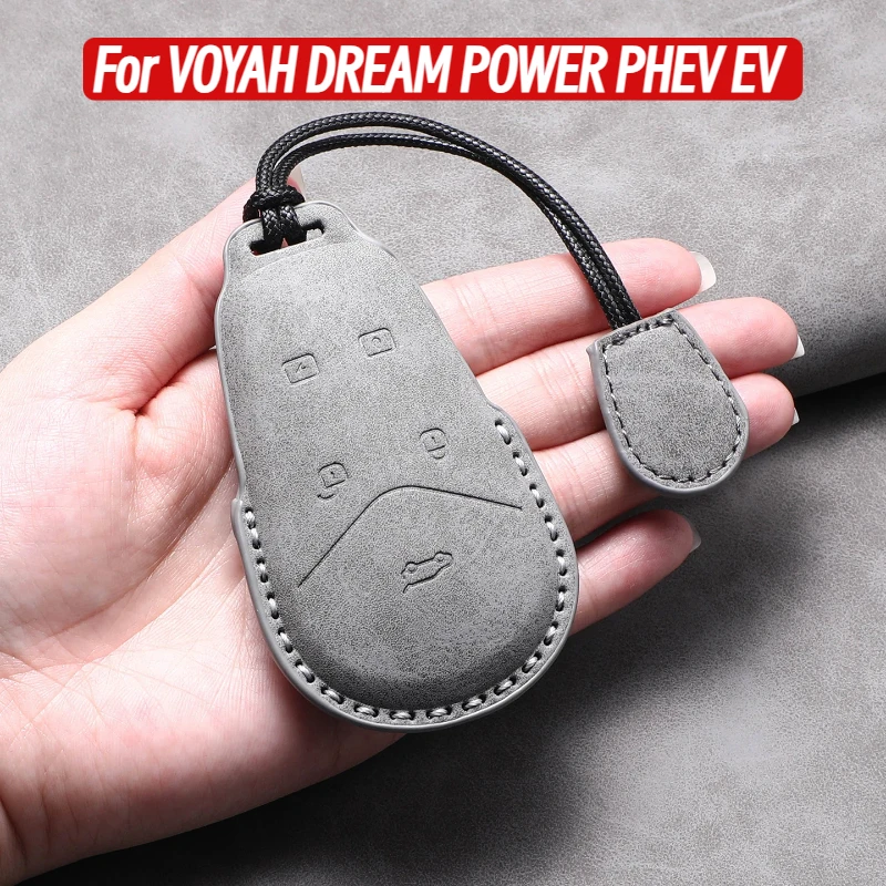 For VOYAH DREAM POWER PHEV EV Car Smart Remote Key Case Cover Shell Car Keychain Protection Case Key Decorative Accessories