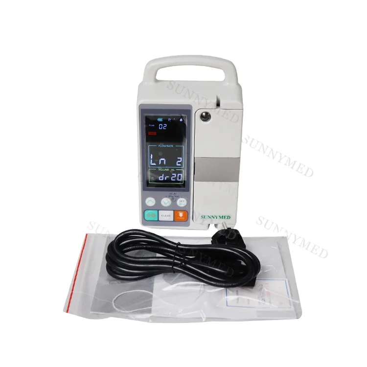 Sy-G076-2 Digital 4.3 inch color LCD Infusion Pump  Medical Supply Infusion Pump for Sale