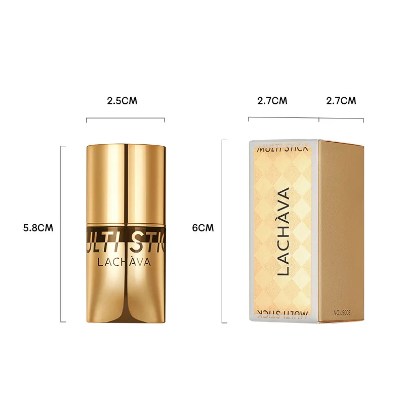 Shimmer Matte 3 w 1 kremowy róż do makijażu w sztyfcie do ust, twarzy i cieni do powiek wodoodporny naturalny efekt rozjaśniający róż do makijażu