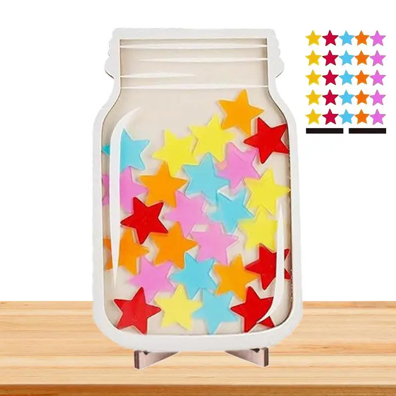 Reward Jar Kids Reward Jar With Star Classroom Reward Jar With 25pcs Tokens Chore Chart Gifts Reward For Classroom Home