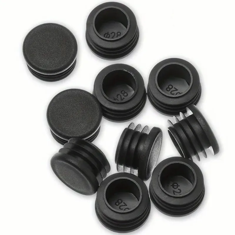14Pcs 25mm Round Plastic Tube Plugs, Firm Inner Insert, Dustproof & Anti-Collision for Home Chair Pipes