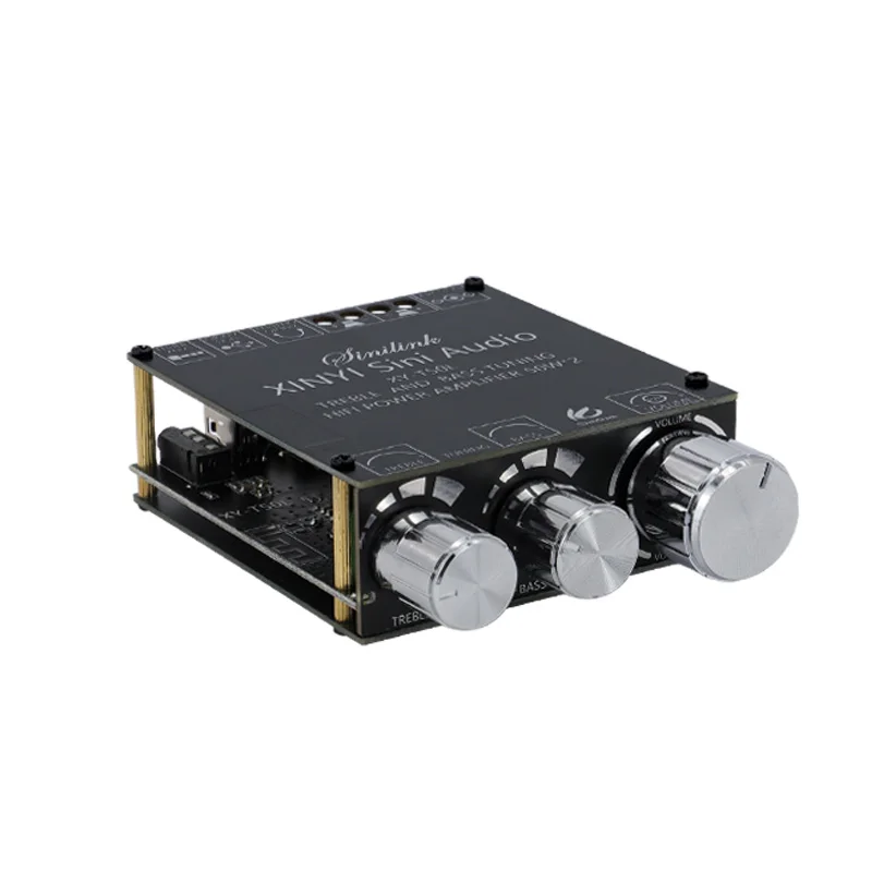 XY-T50L Bluetooth 5.0 com pré-amplificador de ajuste de graves altos e baixos módulo de placa amplificadora digital estéreo XINYI