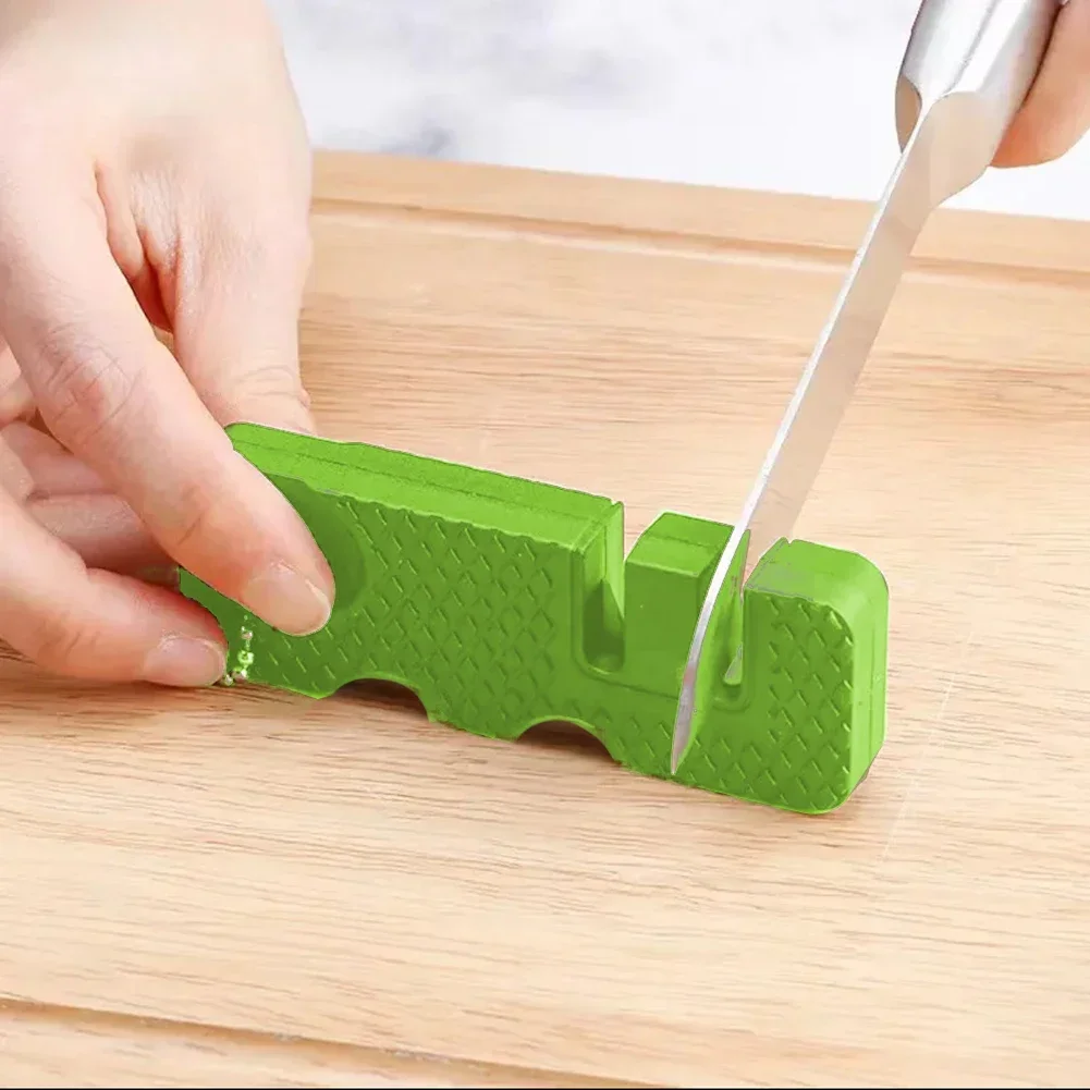 Cutter Sharpener Portable Sharpening St Small Outdoor Tool V-shaped Kitchen Knives Accessories 3*9.2*1.3cm