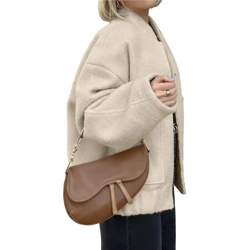 

CYL-Female Long Lantern Sleeve Button Down Chunky Knit Loose Coats