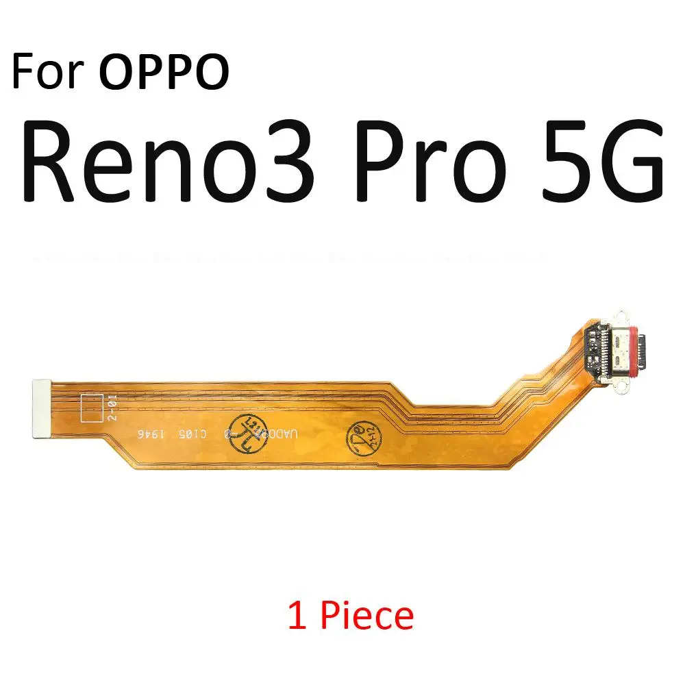 USB Charger Connector Board Dock Port Charging Jack Flex Cable For OPPO Reno3 Reno2 Reno 10x zoom Pro F Z Ace Ace2 5G 4G Parts