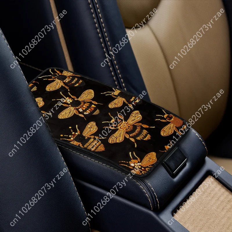 

Shiny Bee Universal Car Armrest Cushion High Quality Non-Slip Car Armrest Cover Elastic Straps Car Interior Accessories