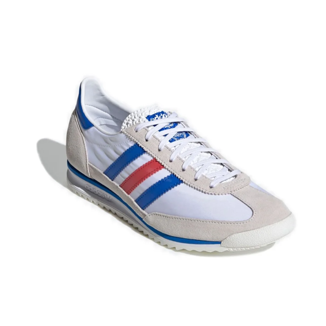 حذاء كاجوال adidas Originals SL 72 عصري متعدد الاستخدامات وغير قابل للانزلاق وخفيف الوزن وجيد التهوية باللون الأبيض