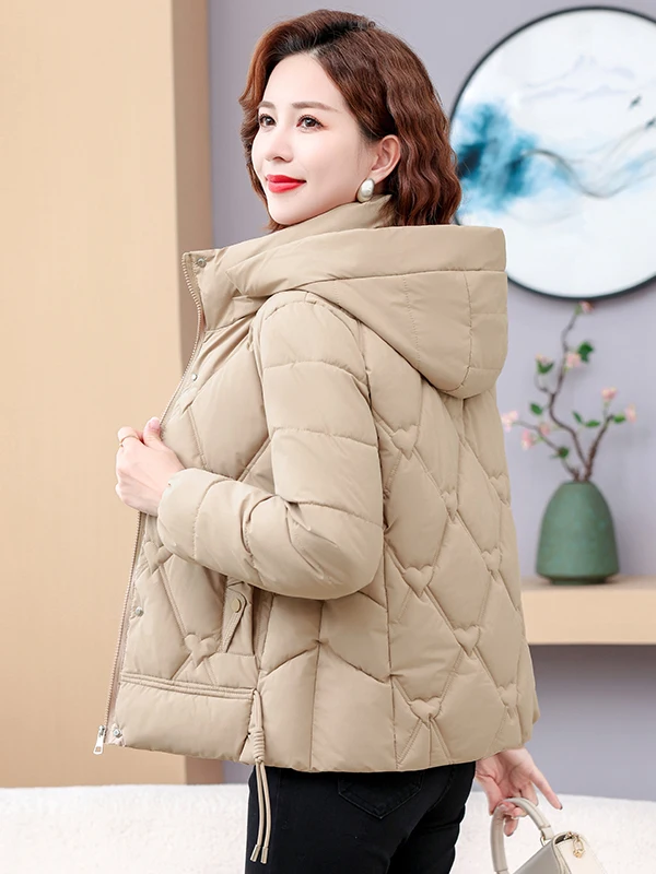 

Lightweight ort Puffer Jaet Women's Loose Fit Korean Sle Cotton down Coat Large Size Casual Cotton irt