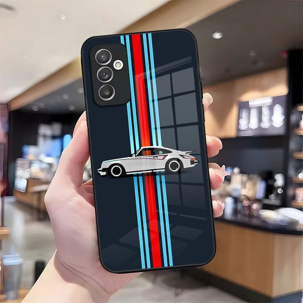 Martinis Racing Colours Print Phone Case for Samsung S24 Ultra S23 S22 S20 Fe S21 Plus Galaxy A54 A34 A24 A53 M54 Note 20 Cover