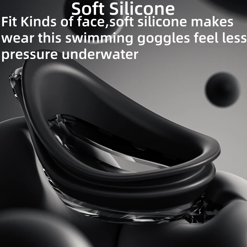 Unisex Professional Swimming Goggles for Racing, HD Lens and Anti-fog Swim Goggles for Adults
