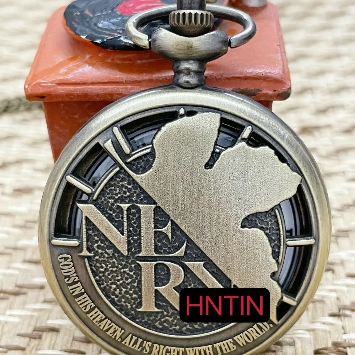 NEON GENESIS EVANGELION EVA Animation Comics Peripheral Toys NERV Pocket Watch Anime Action Figure Collection Mode