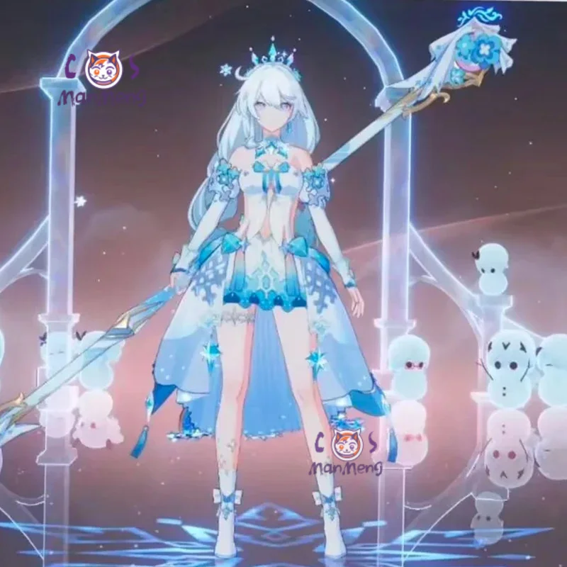 

Kiana Kaslana Game Honkai Impact 3 Cosplay Costume New Women's Gorgeous Dress Accessories Wig Props Halloween Christmas Uniform