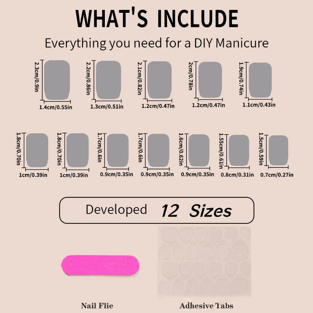 패션 웨어러블 매니큐어 프렌치 페이크 네일 스퀘어 헤드 풀 커버 프레스온 네일 가짜 손톱 소녀용