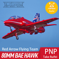 Fms 80mm Duct Red Arrow Eagle Type Large Assembled Aircraft Model Culvert Fixed Wing Electric Remote Control Foam Aircraft