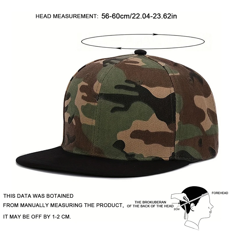 Unisex Light Plate Camouflage Hip-hop Hats Spring Autumn Outdoor Adjustable Casual Baseball Caps Sunscreen Hat