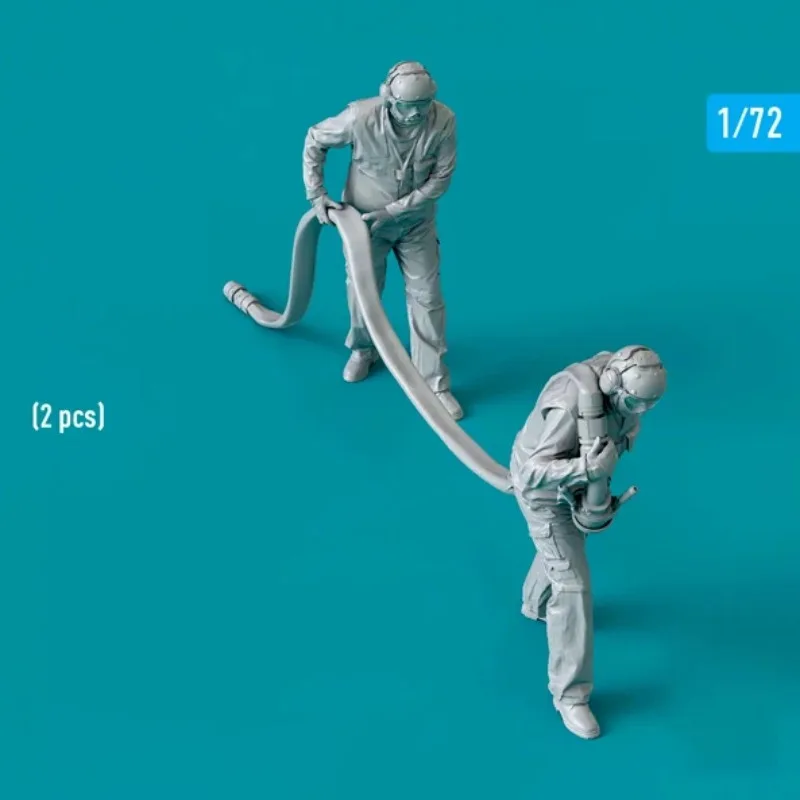 1/72 Soldats en résine (2 personnes) auto-assemblage incolore A-2096