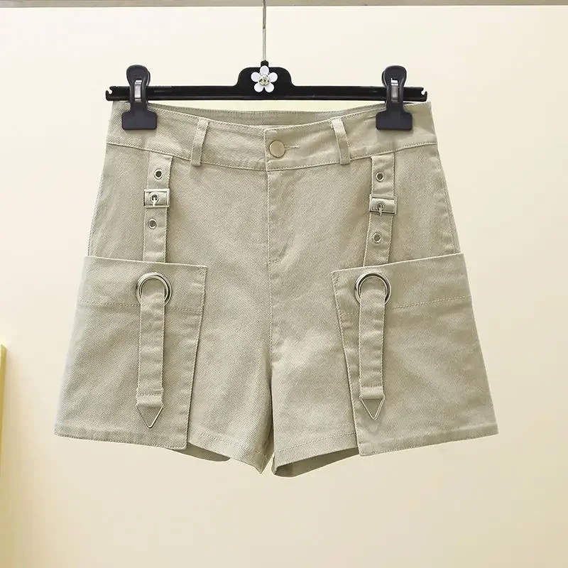 Bequeme Jeansshorts mit lockeren Knöpfen für Damen, Y2k-Harajuku-Jorts, Outdoor-XL-Designer zum Tragen, neu im Großhandel, kurze Jeanshosen für Damen