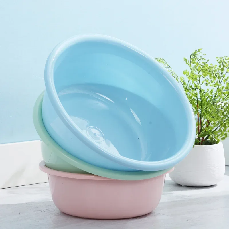 Thickened Plastic Washing Face Basin Home Use Large Medium Small Size Washing Clothes Basin Student Dormitory Washing Feet Basin