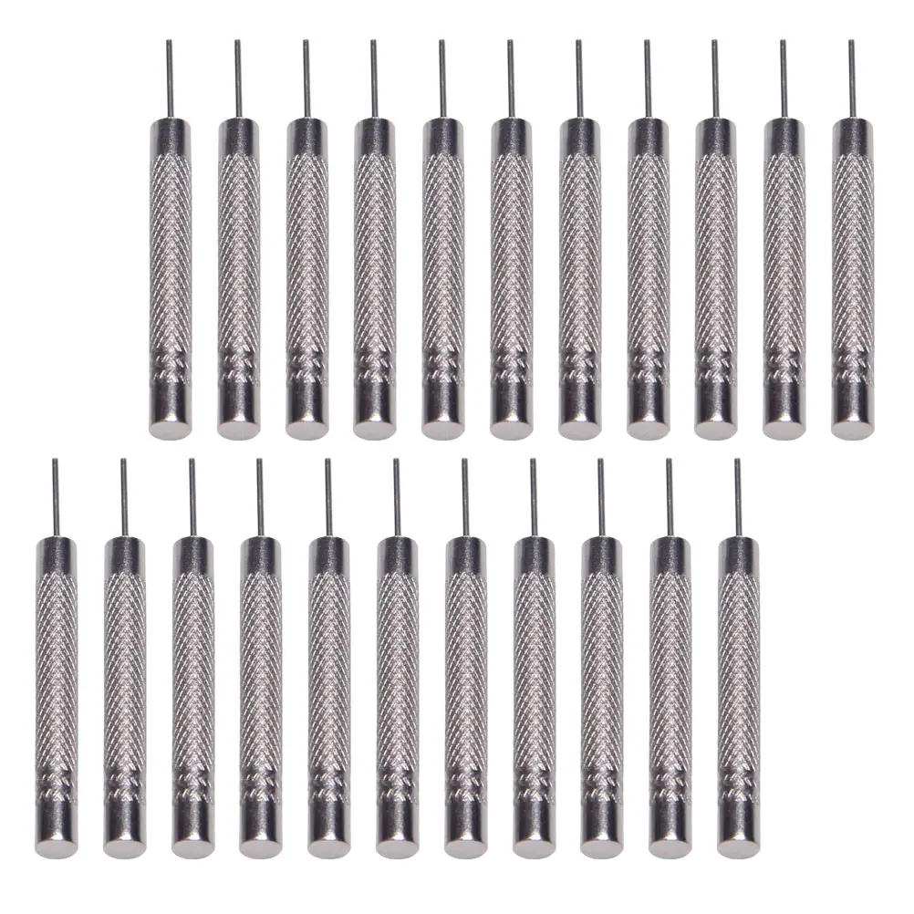 24 ชิ้นนาฬิกา Band Link Remover ชุดเครื่องมือทนทานเปลี่ยนสร้อยข้อมือสปริงบาร์ปรับสายรัด Puncher Shaft