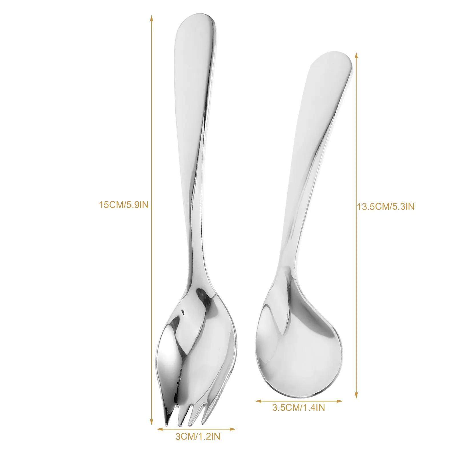 1Set Adaptive Angled Stainless Steel Spoon Fork Set for Elderly Arthritis Patients Self Feeding Ergonomic Curved Tableware