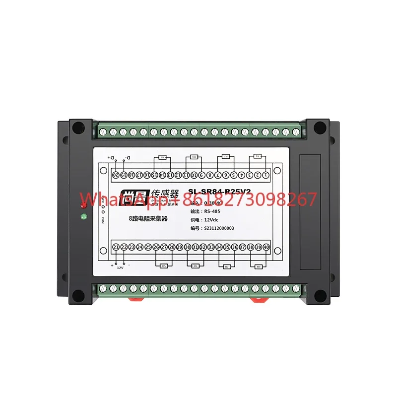 8-channel AC current and voltage detection module 5A true effective value 485 communication mutual inductance transmission