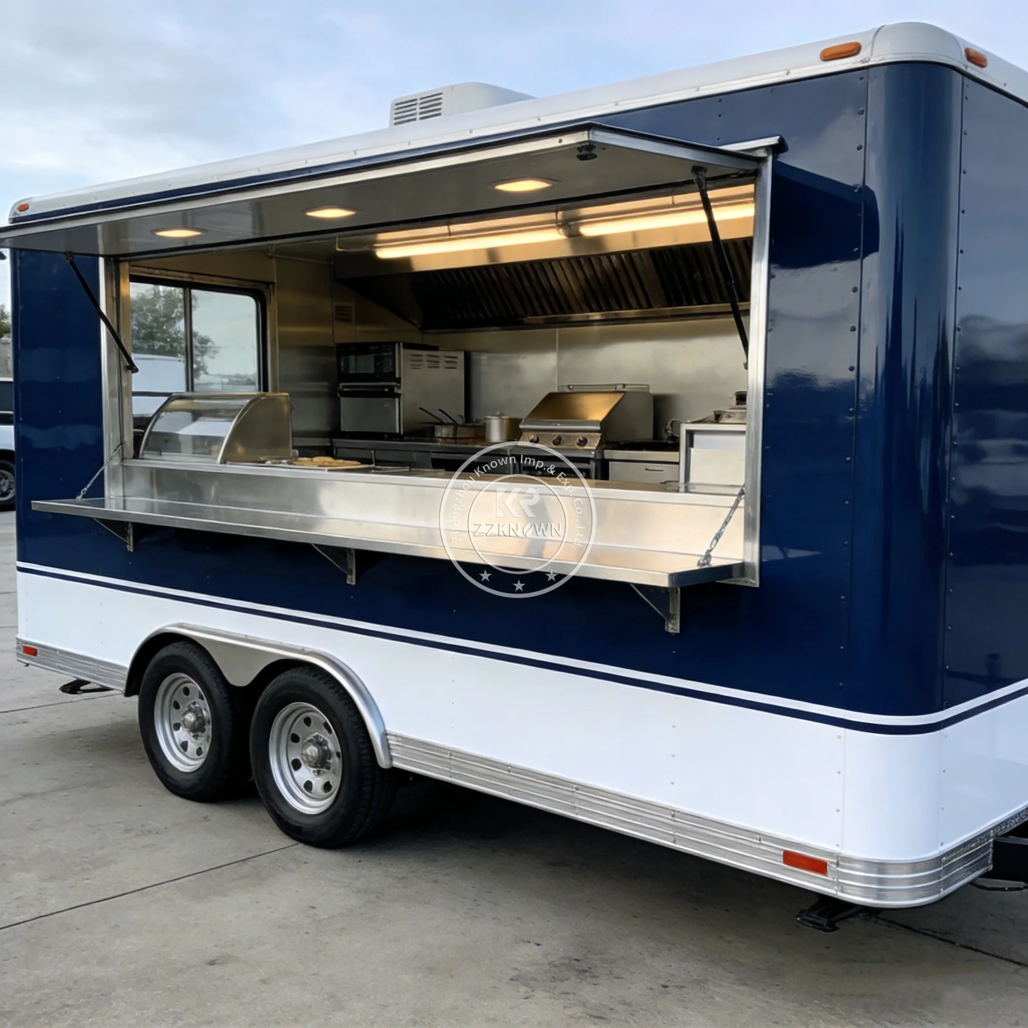 

New All-Purpose Mobile Food Cart Fully Equipped for Small Business & Street Vending