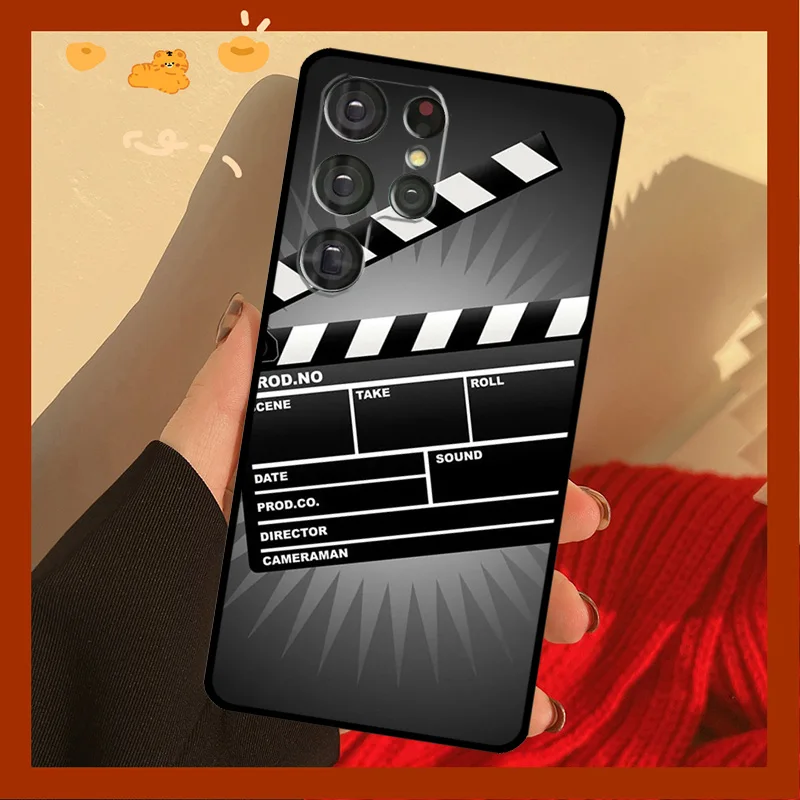 Film Clapperboard Clapper Board Case For Samsung Galaxy S21 S22 Ultra S8 S9 S10 Plus Note 10 Note 20 Ultra S20 FE Cover